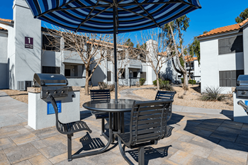 Sundeck with shaded gazebo